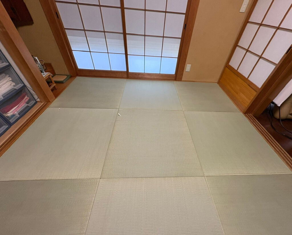 22年使った縁なし畳が新築のように生まれ変わりました！